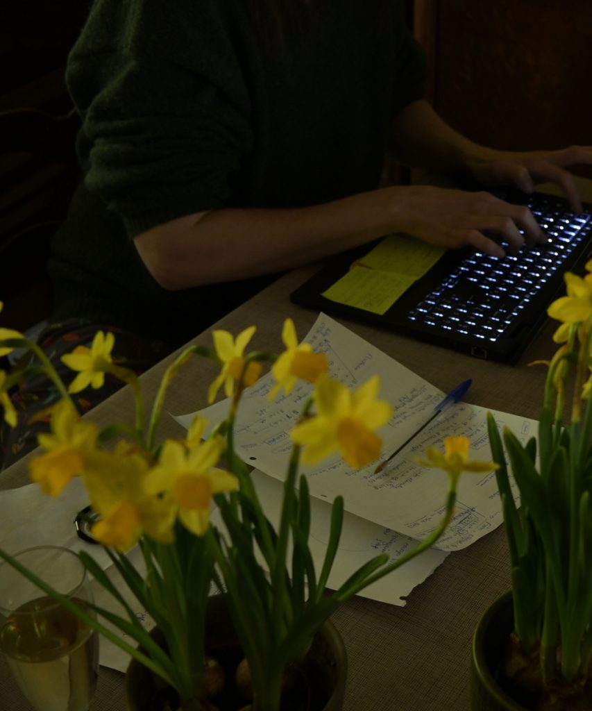 Work and daffodils